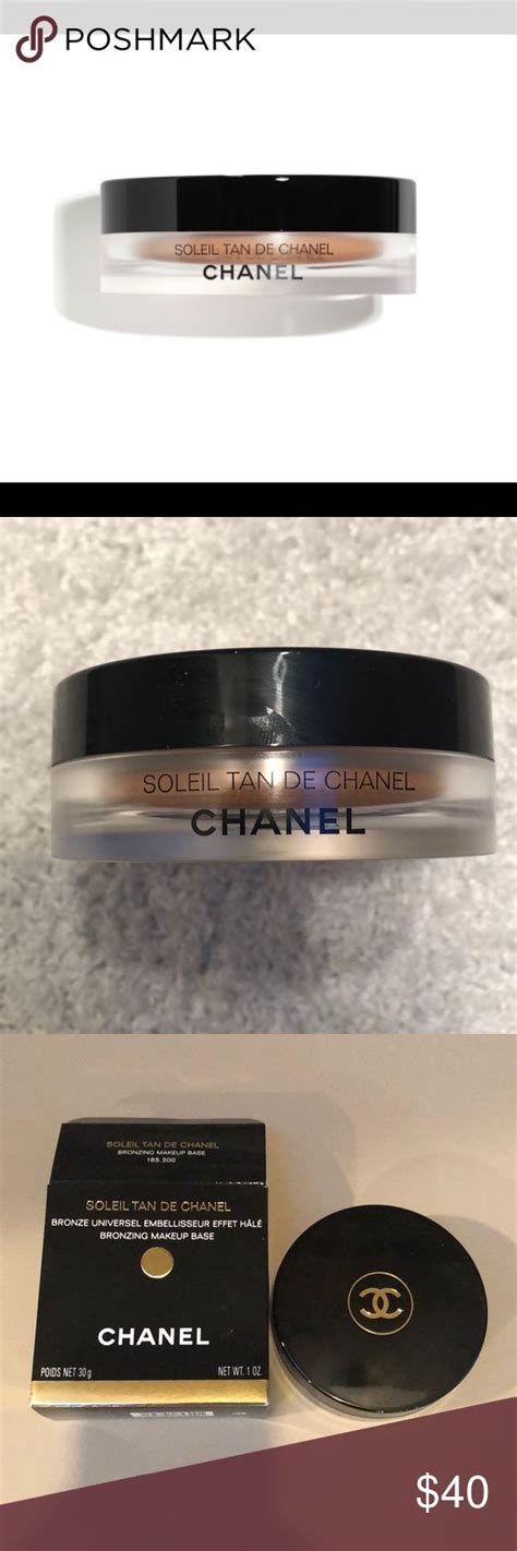 chanel tanning water|Chanel bronzing brush.